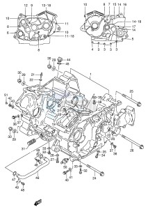 VS600GL (E2) INTRUDER drawing CRANKCASE