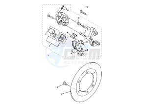 YP MAJESTY DX 250 drawing FRONT BRAKE CALIPER