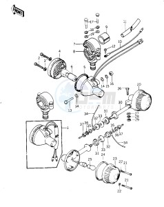 KZ 1000 G [CLASSIC] (G1) [CLASSIC] drawing TURN SIGNALS