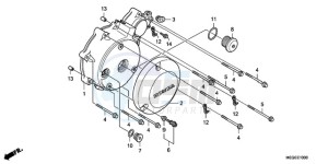 VT750CA9 Australia - (U / MME ST) drawing LEFT CRANKCASE COVER