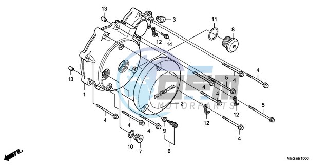 LEFT CRANKCASE COVER