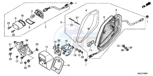 VT750CSC drawing TAILLIGHT (VT750CS/ C/ CA)