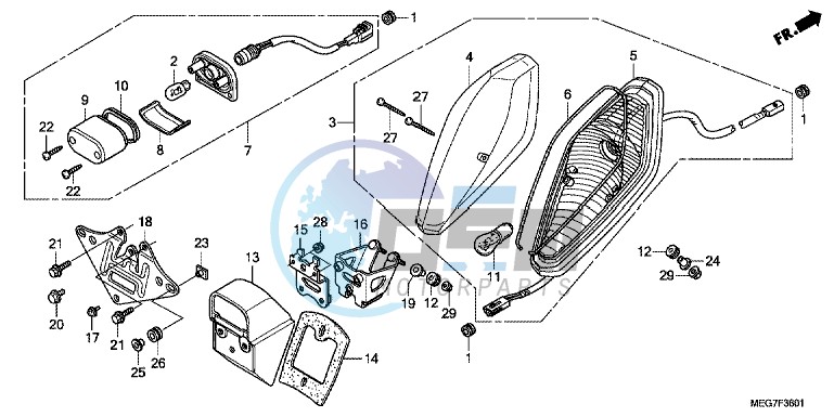 TAILLIGHT (VT750CS/ C/ CA)