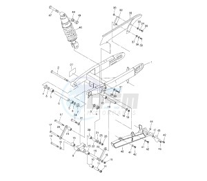 XVS A MIDNIGHT STAR 1300 drawing REAR ARM