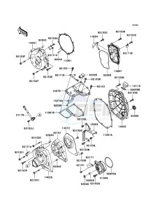 ZZR1400_ABS ZX1400DBF FR GB XX (EU ME A(FRICA) drawing Engine Cover(s)