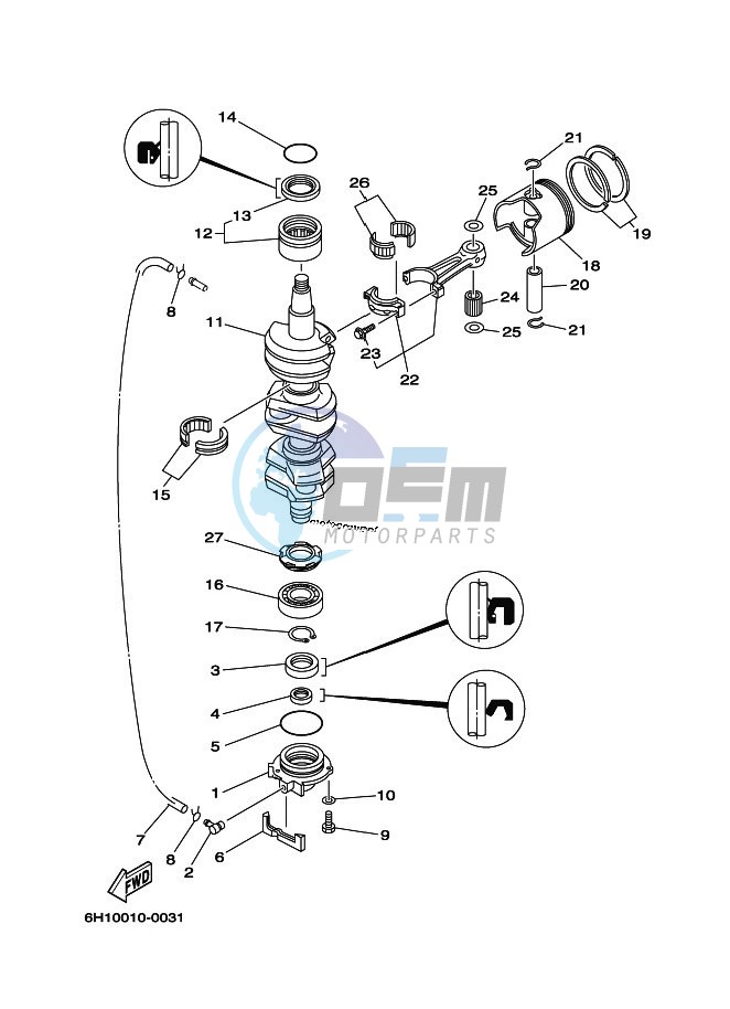 CRANKSHAFT--PISTON