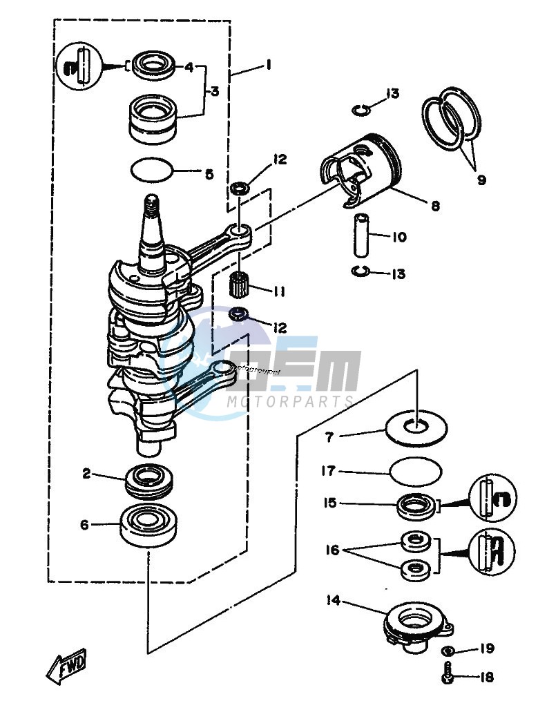 CRANKSHAFT--PISTON