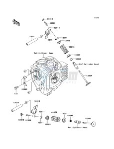 KLX110 KLX110CCF EU drawing Valve(s)