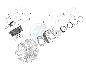 V7 III Anniversario 750 e4 (EMEA) drawing Cylinder - Piston