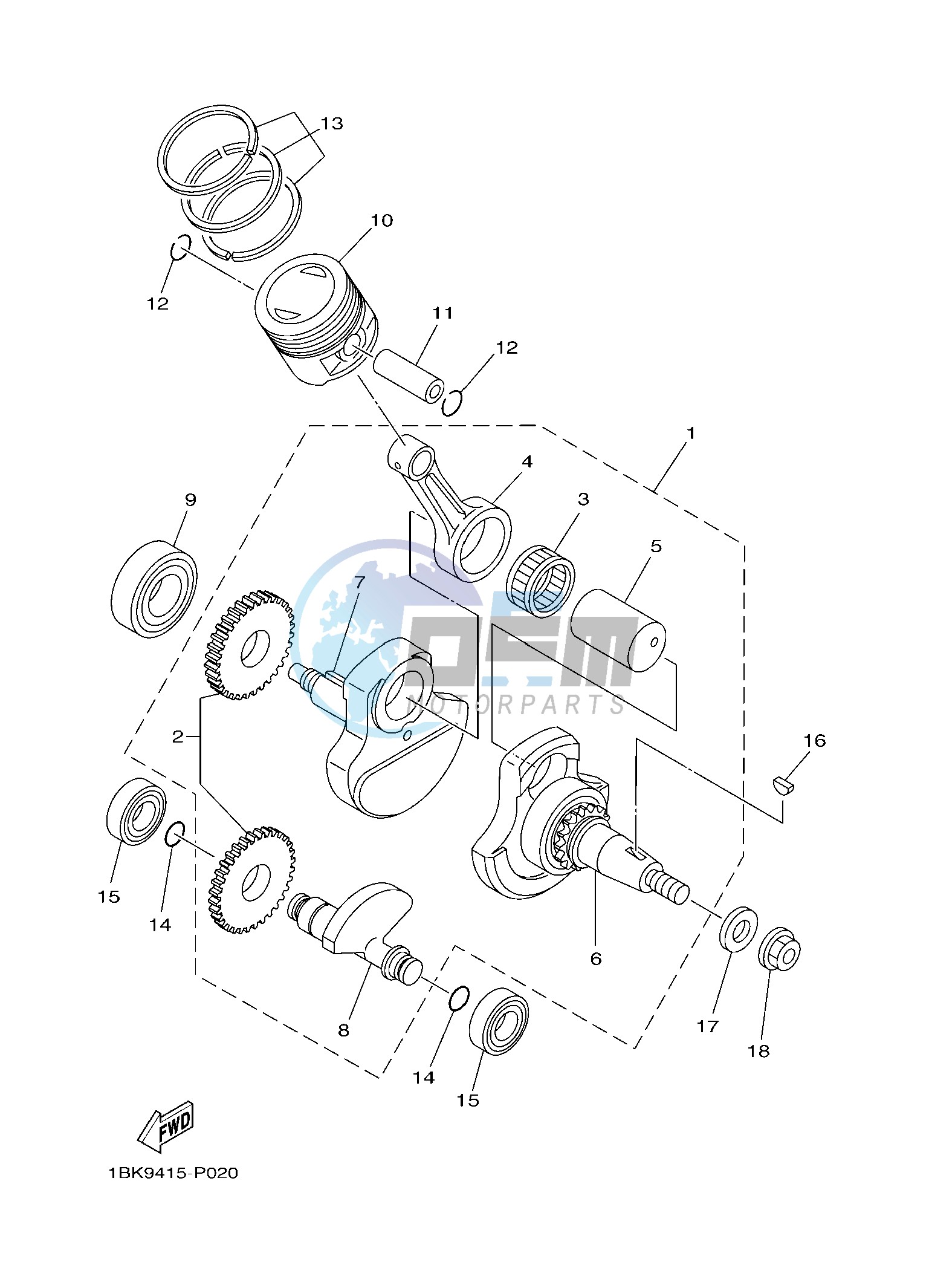 CRANKSHAFT & PISTON