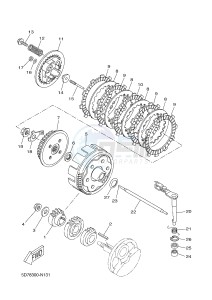 MT125 MT-125 (5D7L 5D7L 5D7L 5D7L) drawing CLUTCH