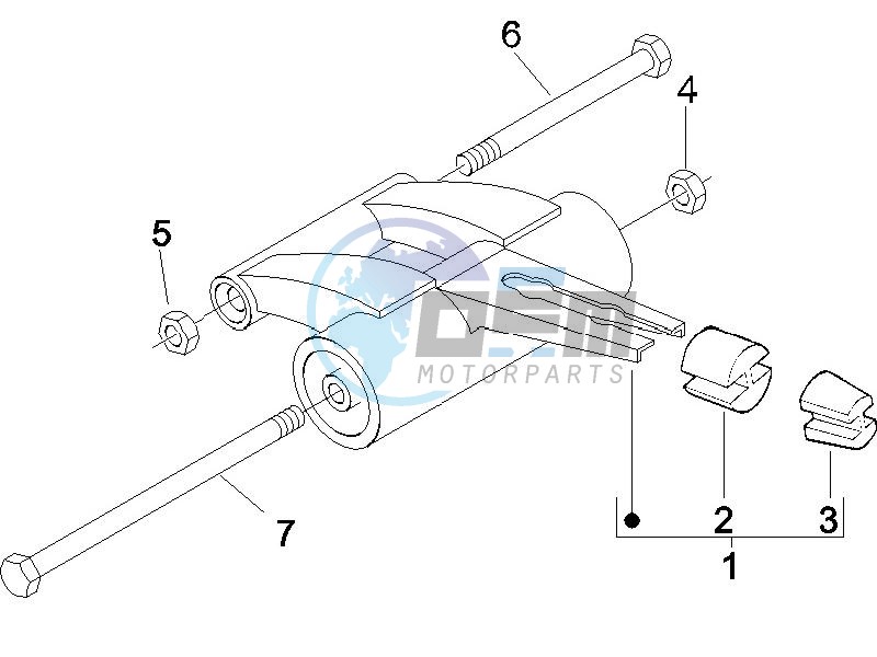 Swinging arm