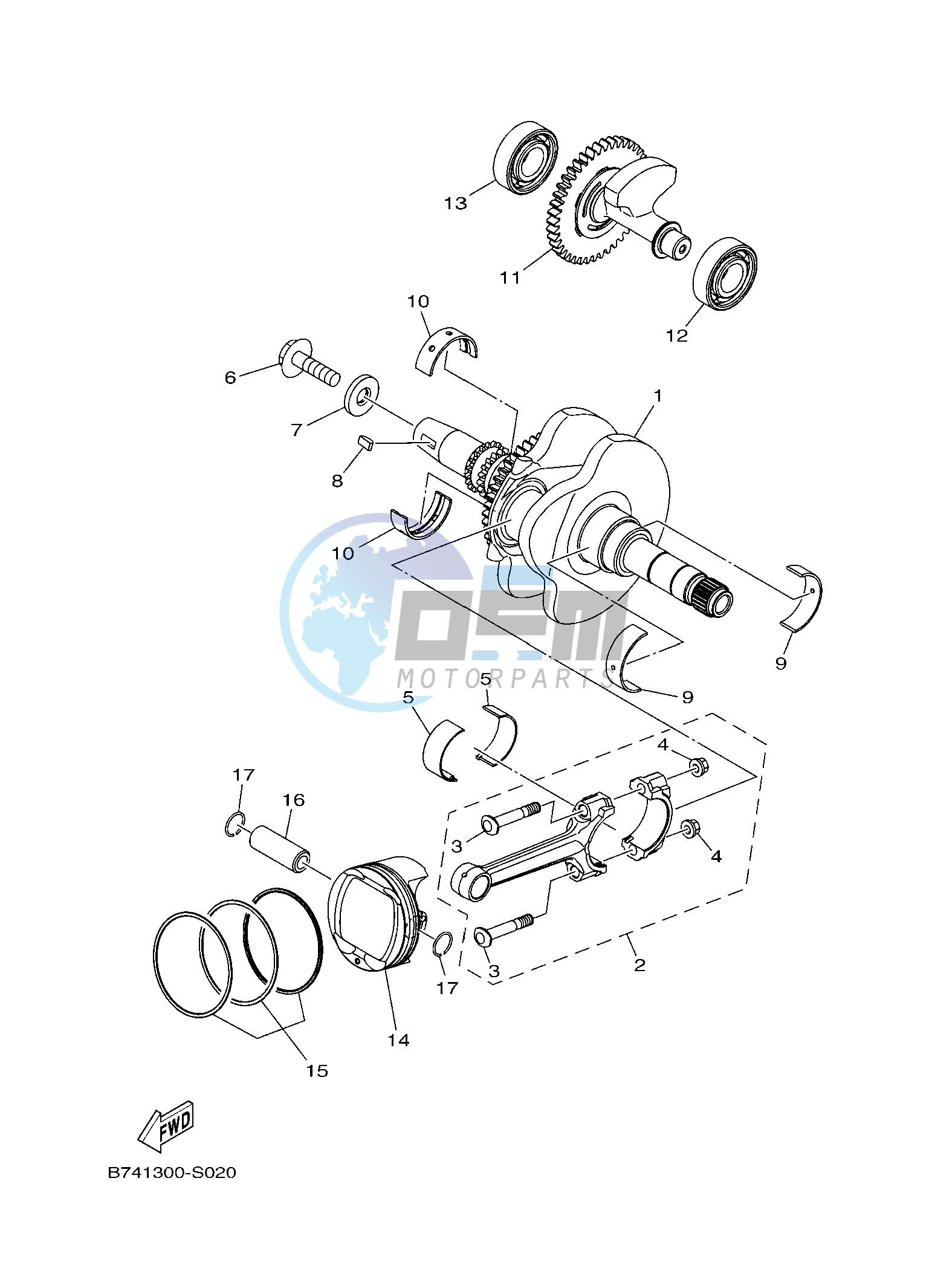 CRANKSHAFT & PISTON