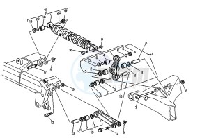 RAPTOR 125 drawing REAR SHOCK ABSORBER