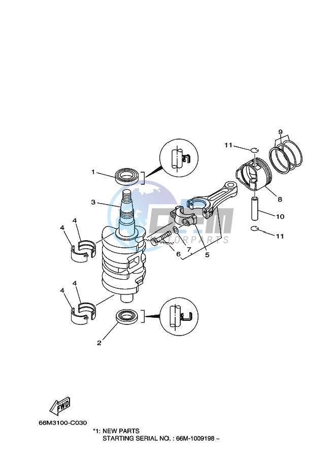 CRANKSHAFT--PISTON