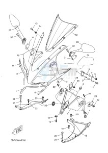 YZF-R125 R125 (5D7J 5D7J 5D7J) drawing COWLING 2