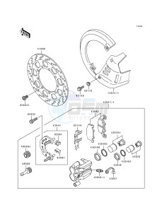 KL 650 B [TENGAI] (B2-B3) [TENGAI] drawing FRONT CALIPER