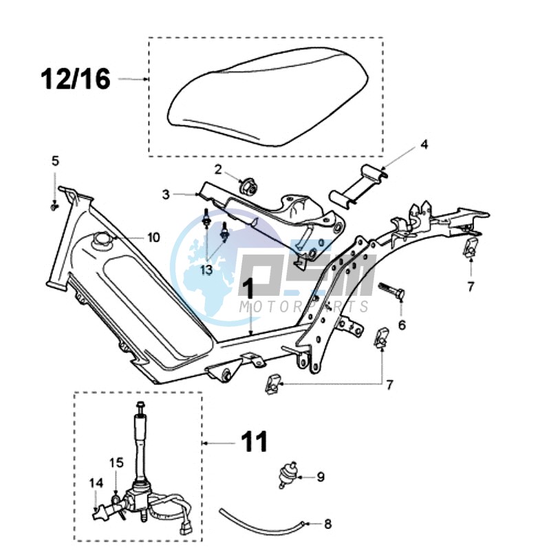 FRAME AND SADDLE