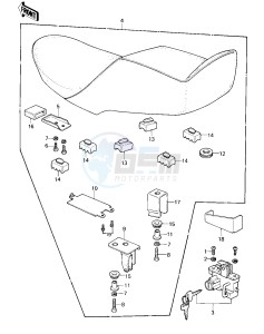 KZ 250 D [KZ250] (D1) [KZ250] drawing SEAT -- 80 D1- -