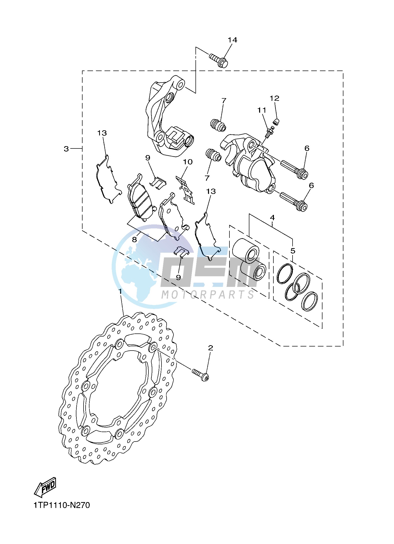 FRONT BRAKE CALIPER