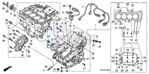 CBF1000TA France - (F / ABS CMF) drawing CRANKCASE