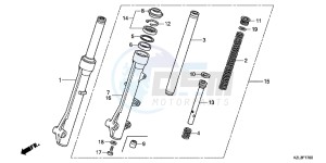 NSC110WHB drawing FRONT FORK