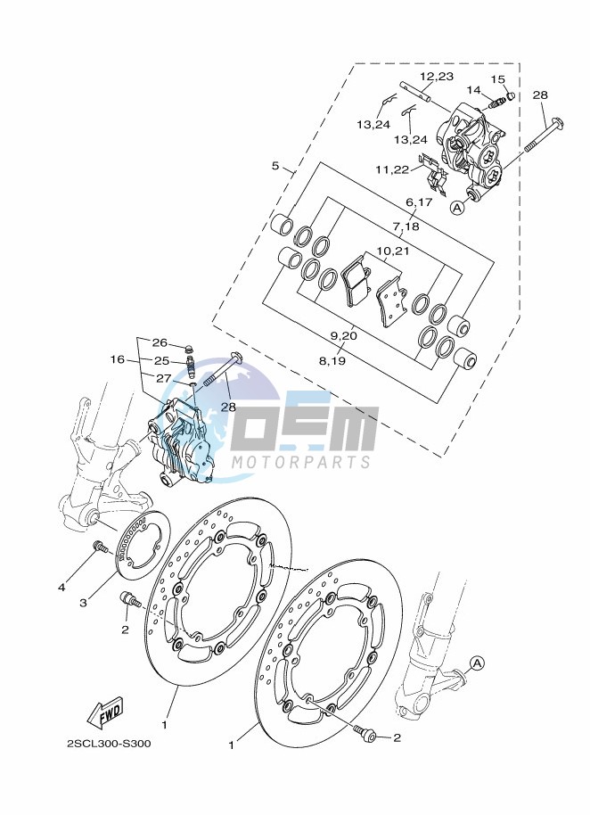 FRONT BRAKE CALIPER