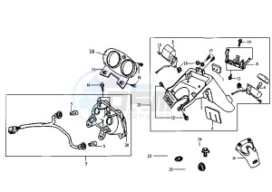 RED DEVIL - 50 cc drawing TAILLIGHT