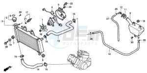 VT125C2 drawing RADIATOR