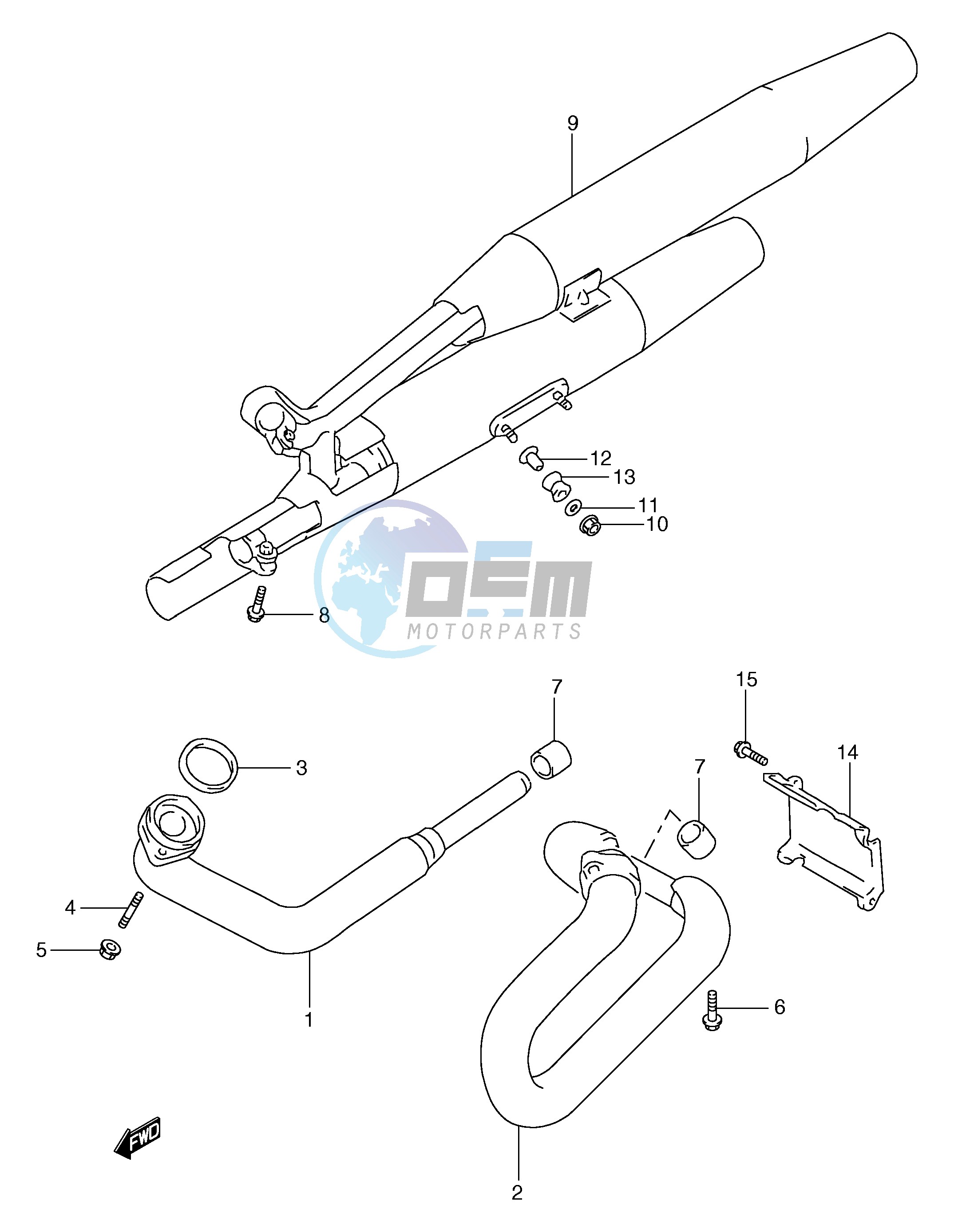 MUFFLER (MODEL X Y K1 K2 K3)