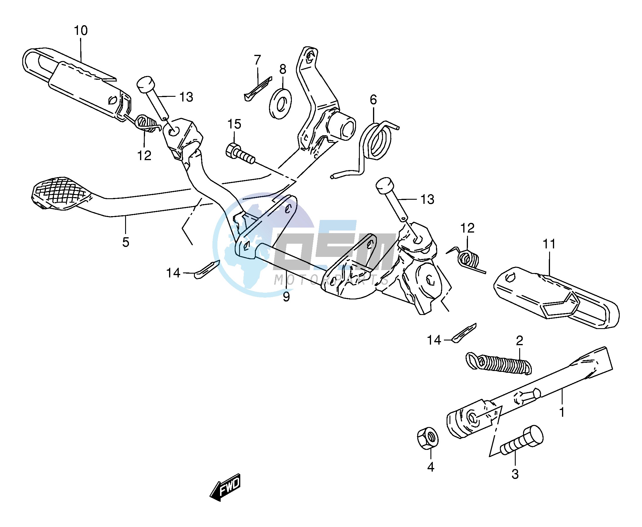 STAND - REAR BRAKE