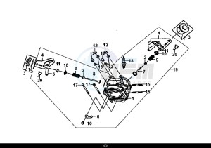 FIDDLE II 50 (25 KM/H) (AF05W4-NL) (E4) (L8-M0) drawing CYLINDER HEAD