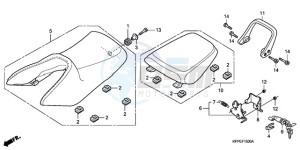 CBR125RWA Europe Direct - (ED / BLA) drawing SEAT