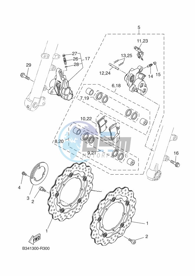 FRONT BRAKE CALIPER