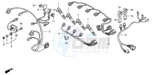 CBR600FS drawing SUB HARNESS