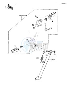 KDX 80 B [KDX80] (B2-B3) [KDX80] drawing STAND