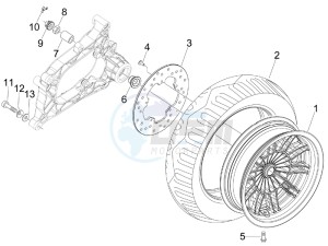 MP3 250 ie lt drawing Rear Wheel