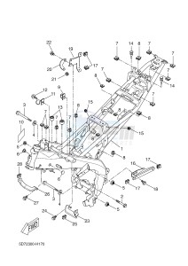 YZF-R125 R125 (5D7F 5D7F 5D7F) drawing FRAME