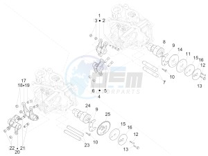 Runner 125 ST 4T E3 (EMEA) drawing Rocking levers support unit