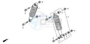 TRX500FPE drawing FRONT CUSHION