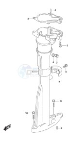 DF 2.5 drawing Drive Shaft Housing w/Transom (S)