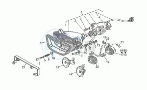 Sport Corsa 1100 drawing Headlight-horn