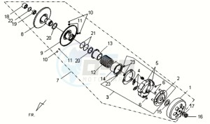 VS 125 drawing CLUTCH