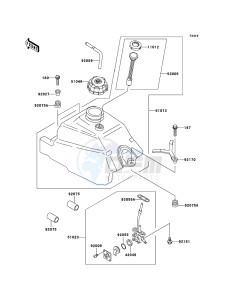 KLF300 4x4 KLF300C6F EU GB drawing Fuel Tank