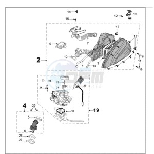 TWEET 50 N drawing CARBURETTOR