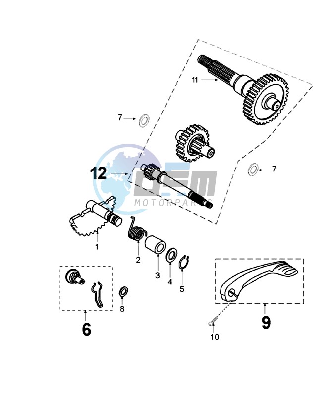 DRIVE SHAFTS / KICKSTARTER