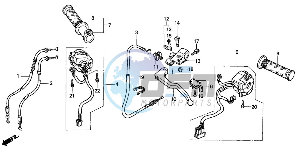 CABLE/SWITCH (CBR900RR2,3)