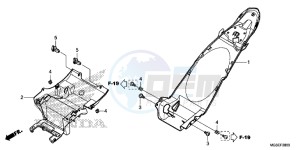 NC700SDC drawing REAR FENDER