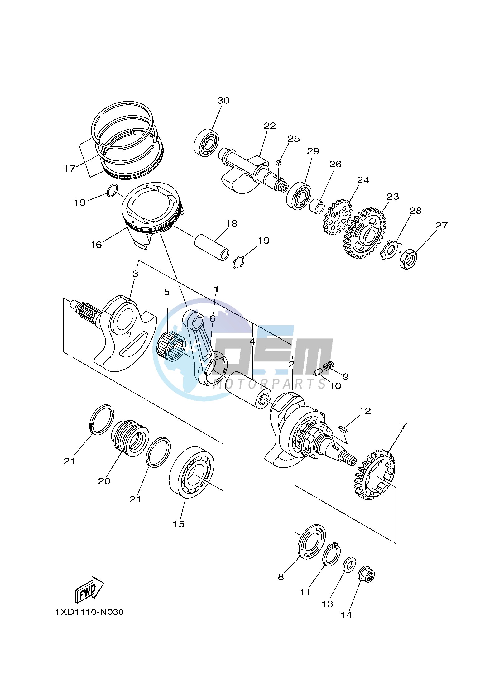 CRANKSHAFT & PISTON