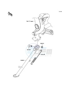 VERSYS KLE650CCF XX (EU ME A(FRICA) drawing Stand(s)